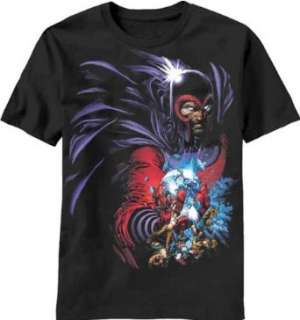  X Men Magneto Magnet Ball Marvel Villains Black T Shirt 