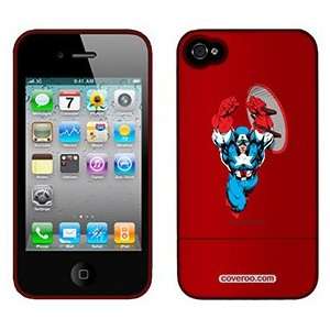  Captain America Lunging on AT&T iPhone 4 Case by Coveroo 