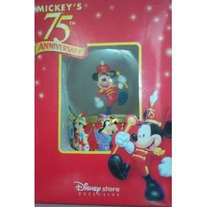  Marching Mickey Mouse Snowglobe 75th Anniversary 