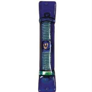  Cobalt and Emerald Mezuzah