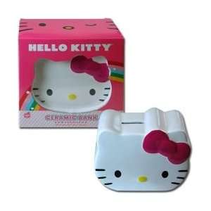   Hello Kitty Ceramic Coinbank, Licensed(6wx5hx3d) 