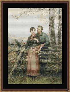 DO YOU LOVE ME?~counted cross stitch pattern #339~PEOPLE Western Chart 