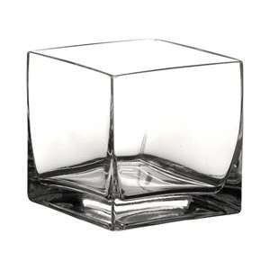  Cube Glass Vase 7x7x7 Arts, Crafts & Sewing