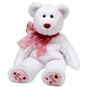  TY Beanie Buddy   HEARTFORD the Valentines Bear Toys 