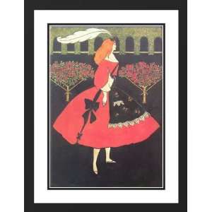Beardsley, Aubrey 28x38 Framed and Double Matted The Slippers of 