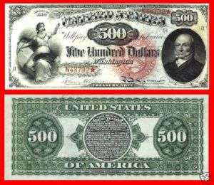 Replica $500 1869 Rainbow US Paper Money Currency Copy  