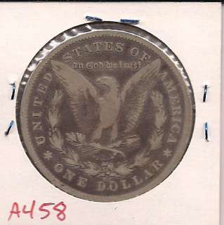 1878 CC Morgan Silver Dollar Very Fine A458  