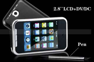 8GB Slim 2.8 LCD Touch Screen Black  MP4 FM Radio Vidoe Player 