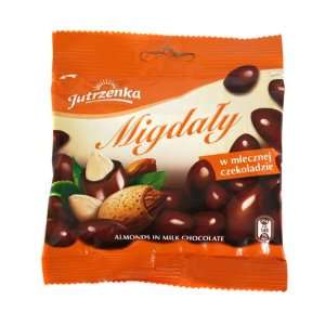 Jutrzenka Almonds in Milk Chocolate (80g/2.8oz)