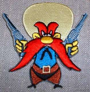 Looney Tunes YOSEMITE SAM 3  Guns Embroidered PATCH  