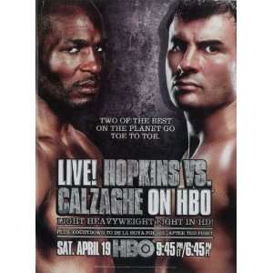 Hopkins vs. Calzaghe Framed Poster Movie 11 x 17 Inches   28cm x 44cm 
