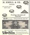 1907 ad lg a kroll co rings witsenhausen elk jewelry