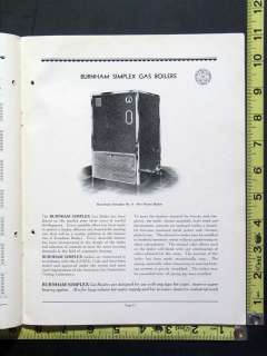 1932 Burnham Boilers Catalogue No. 71   Illustrated  