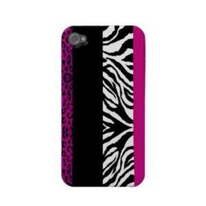  Hot Pink Leopard and Zebra Custom Animal Print Case mate 