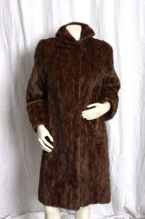   MINK W.O. Wegner Duluth Coat Jacket sz M * Luxurious * 1950s Long