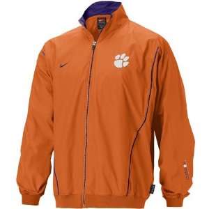  Nike Clemson Tigers Orange Midfield Jacket Sports 