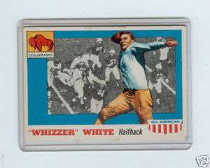 1955 TOPPS ALL AMERICAN #21 WHIZZER WHITE SP   COLORADO  