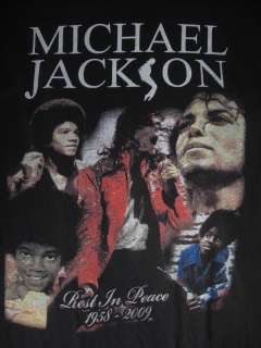   MICHAEL JACKSON KING OF POP REST IN PEACE 1958 2009 ADULT M  