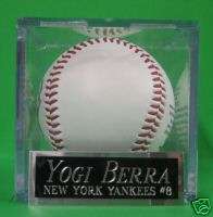 Yogi Berra Yankees NAMEPLATE FOR AUTOGRAPHED Signed Baseball Display 