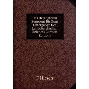   Reiches (German Edition) (9785876346704) F Hirsch Books