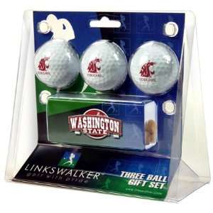  Washington State Cougars Slider Hat Clip & 3 Ball Gift Set 