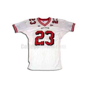   No. 23 Game Used Ball State Russell Football Jersey