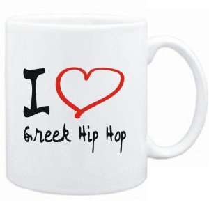 Mug White  I LOVE Greek Hip Hop  Music Sports 