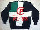 VTG Polo Ralph Lauren RL 92 93 Sweatshirt SEWN Mens M Stadium USA Bear 