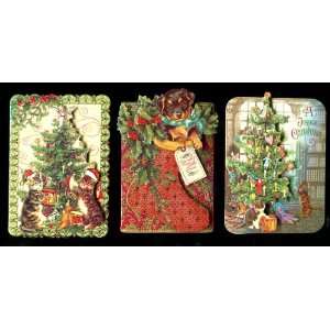   Line #91116, Tabby Cat Kittens & Puppies & Christmas Trees, Box of 12