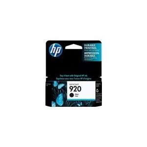  HP 920 Ink Cartridge   Black   Inkjet   420 Page Office 