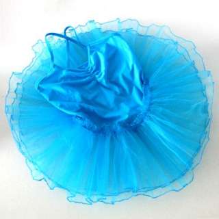 Girls Fairy Dress Ballet Tutu Leotard 4 14yrs 7 Colors  