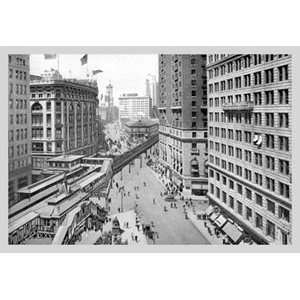 Looking Down Broadway Towards Herald Square, 1911   12x18 Framed Print 