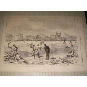  1874 Baseball Engraving   The American Base Ball Players 