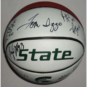 MICHIGAN STATE* team signed basketball W/COA B   Autographed College 
