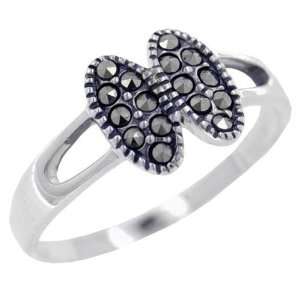  Size 8 Oval Marcasite Rings Pugster Jewelry