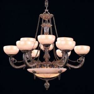  Crystorama 969 BZ / 969 WH Bravado Alabaster 1Chandelier 