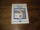 2002 Ford Taurus SE SEL Limited Owners Manual 02 002