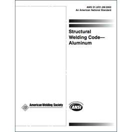 AWS D1.2/D1.2M2003 Structural Welding Code, Aluminum 9780871717047 