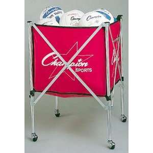 Folding Volleyball/Basketball Ball Carts VBCART RED 