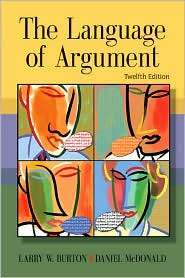   of Argument, (0618917551), Larry W. Burton, Textbooks   