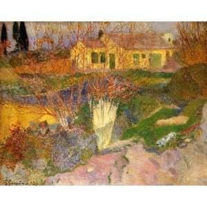    Mas, near Arles Paul Gauguin Hand Painted Art