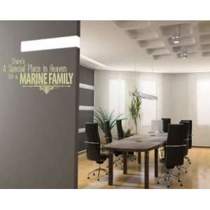   Marine Family Patriotic Vinyl Wall Decal Sticker Mural Quotes Words