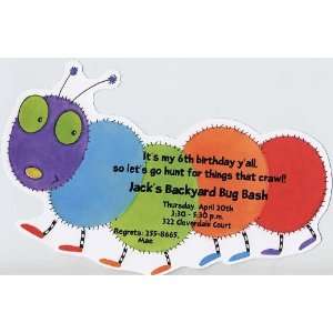  Birthday Bug a pillar Invitation