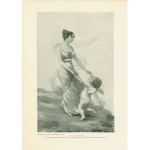    1895 Print Youth Led By Love By Edouard Bisson 