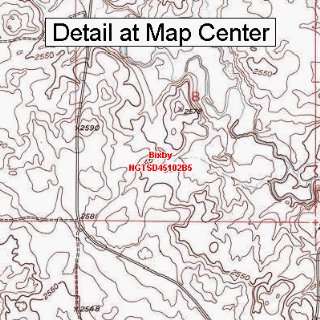  USGS Topographic Quadrangle Map   Bixby, South Dakota 