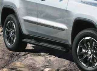 2011 2012 Jeep Grand Cherokee Black Side Steps 4 MOPAR  