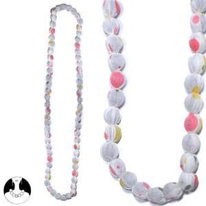    sg paris women necklace long necklace 90 cm ivory fabrics Jewelry