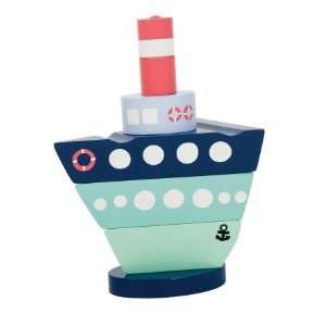  Sebra Stacking Boats in Wood Toys & Games