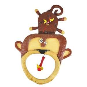  Allen Designs Monkey Boy Pendulum Wall Clock