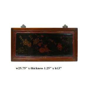  Chinese Red Black Scenery Wall Plaque Display Ass622